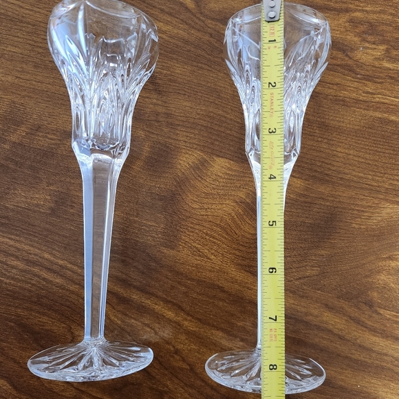 Vintage Waterford Candlestick Holders Set Of 2 - Picture 8 of 8